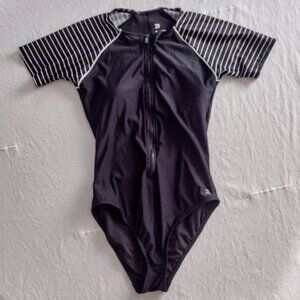 All in Motion Rashguard Short Sleeve One Piece Swimsuit Women's Size Medium